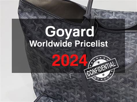 belvedere 2 goyard price in paris|cost of a Goyard bag.